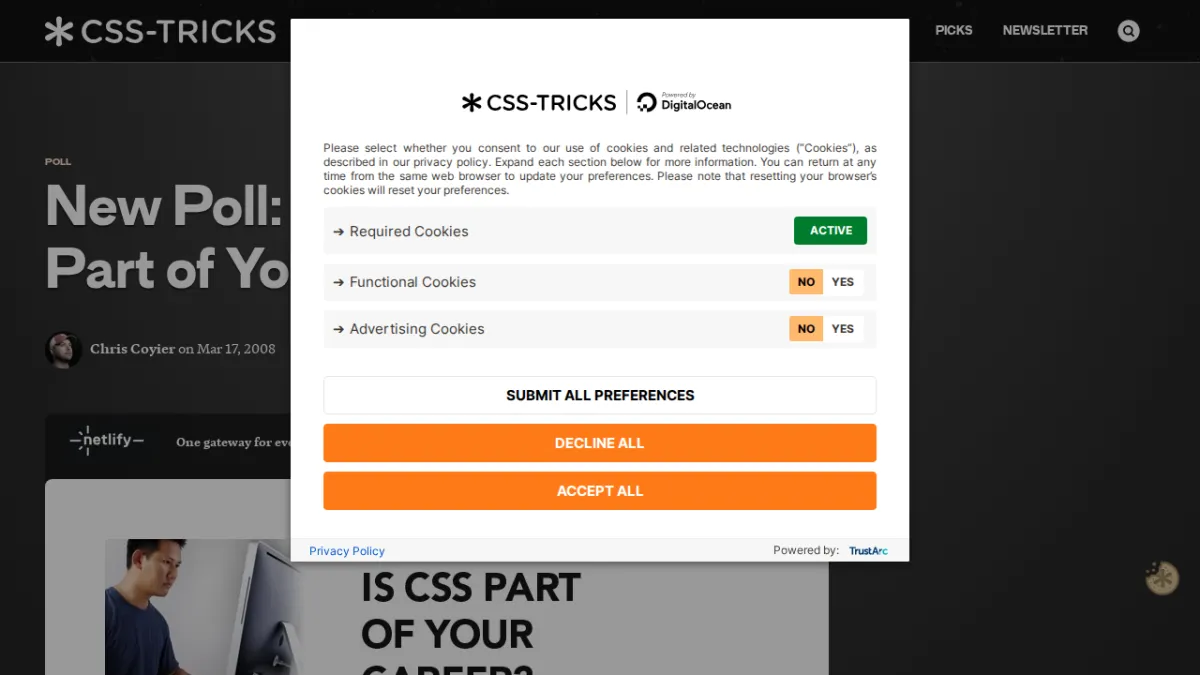 New Poll: Is CSS Part of Your Career?