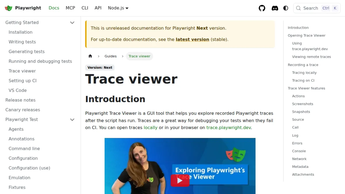 Trace viewer