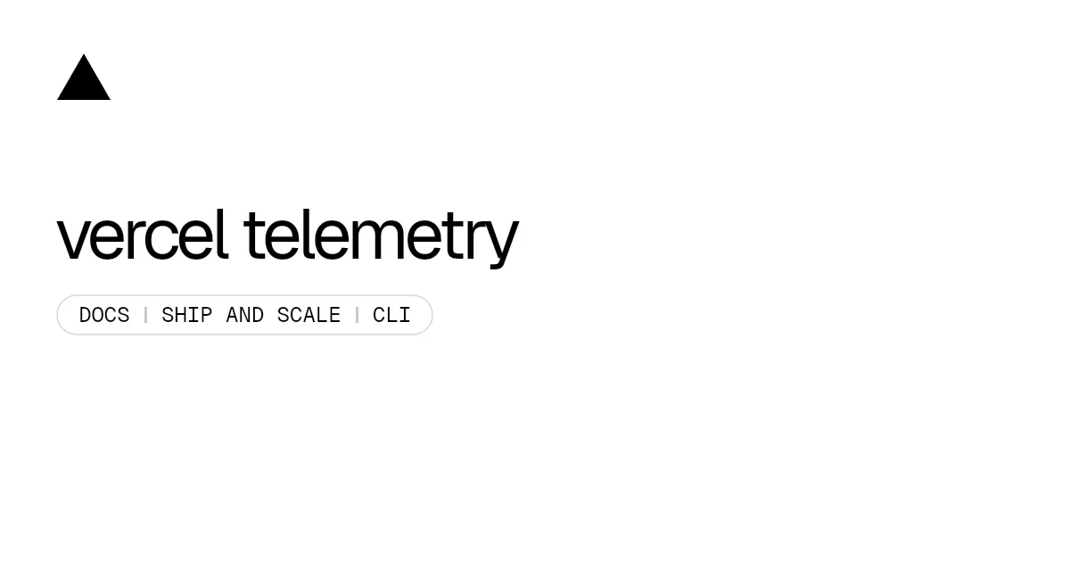 vercel telemetry