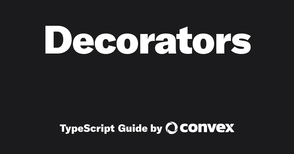 to TypeScript Decorators