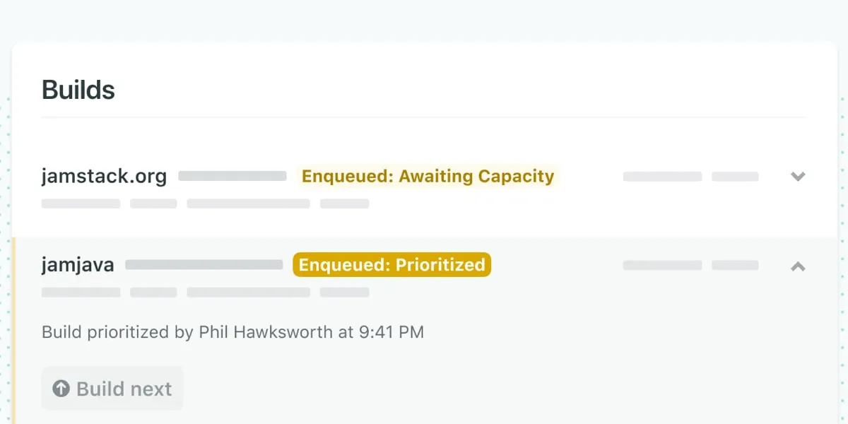 Queue Jumping in Netlify
