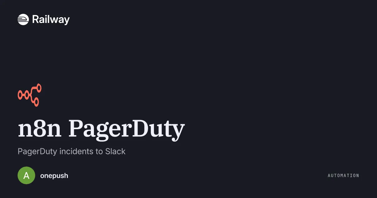 Deploy & Host n8n PagerDuty