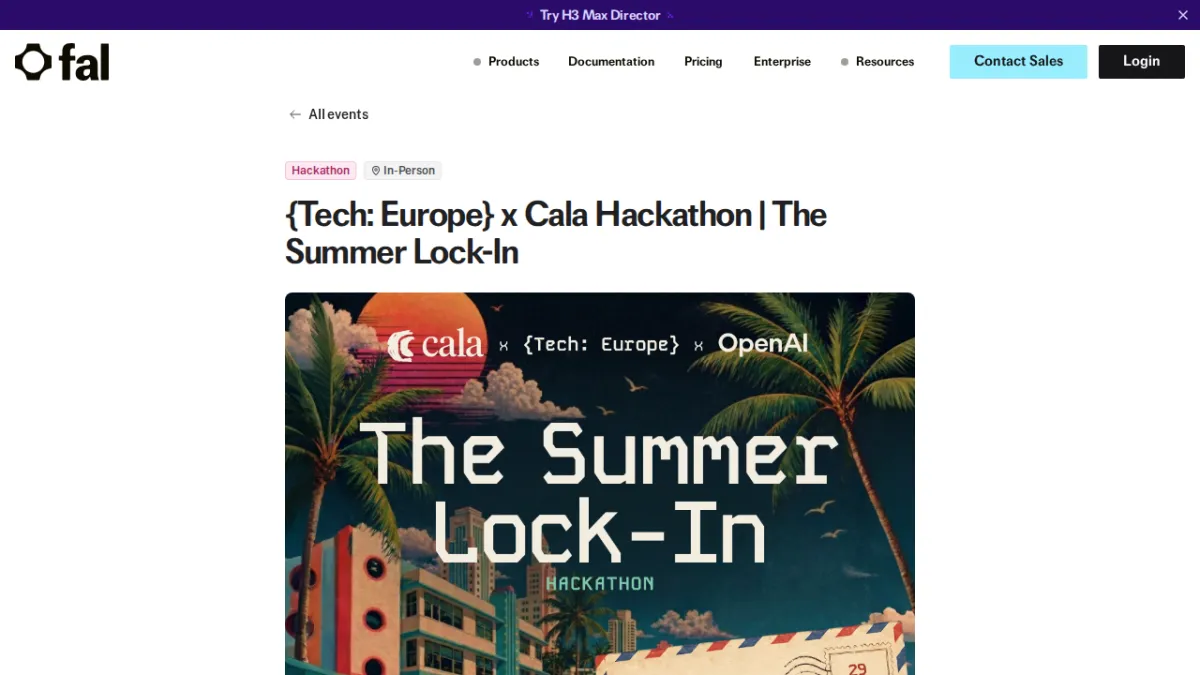 {Tech: Europe} x Cala Hackathon