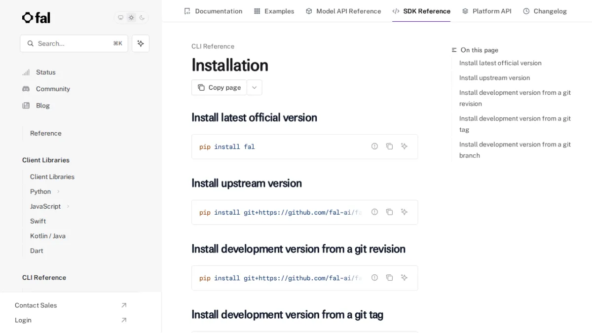 Installation - fal