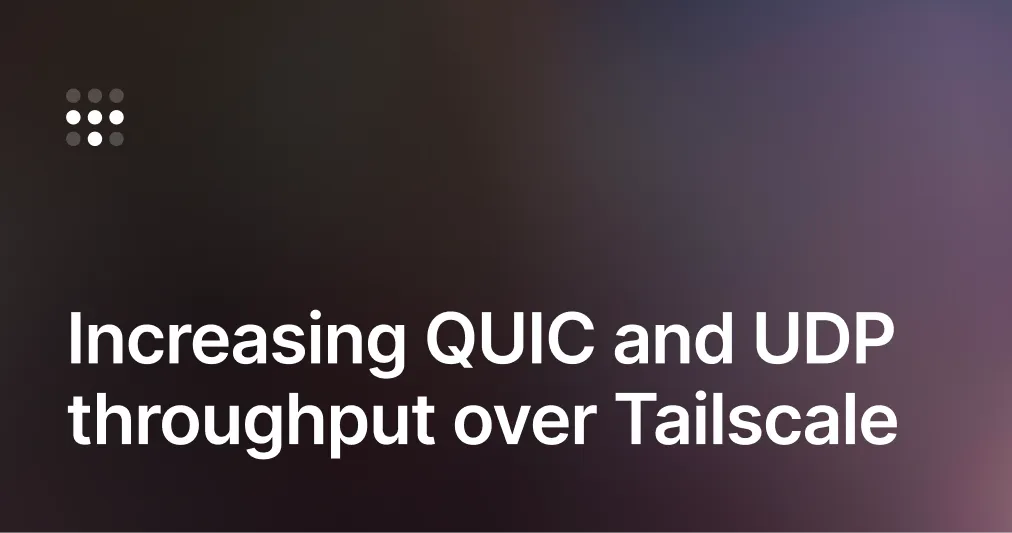 Increasing QUIC and UDP throughput
