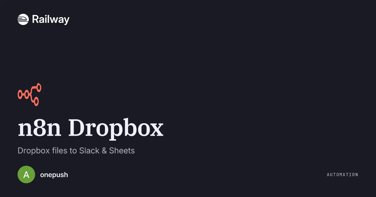 Deploy & Host n8n Dropbox