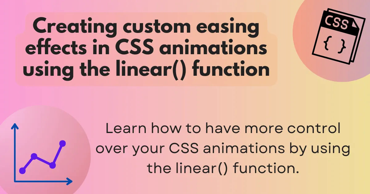 Creating custom easing effects in CSS animations using the linear() function