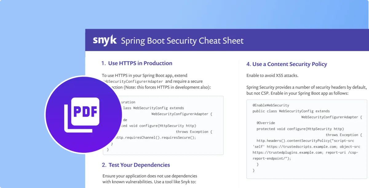 10 Spring Boot security best practices