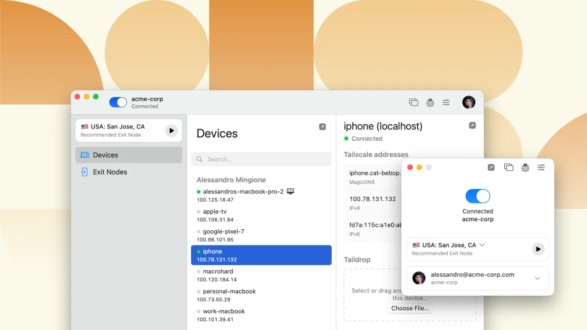 Tailscale’s windowed macOS UI is now in beta