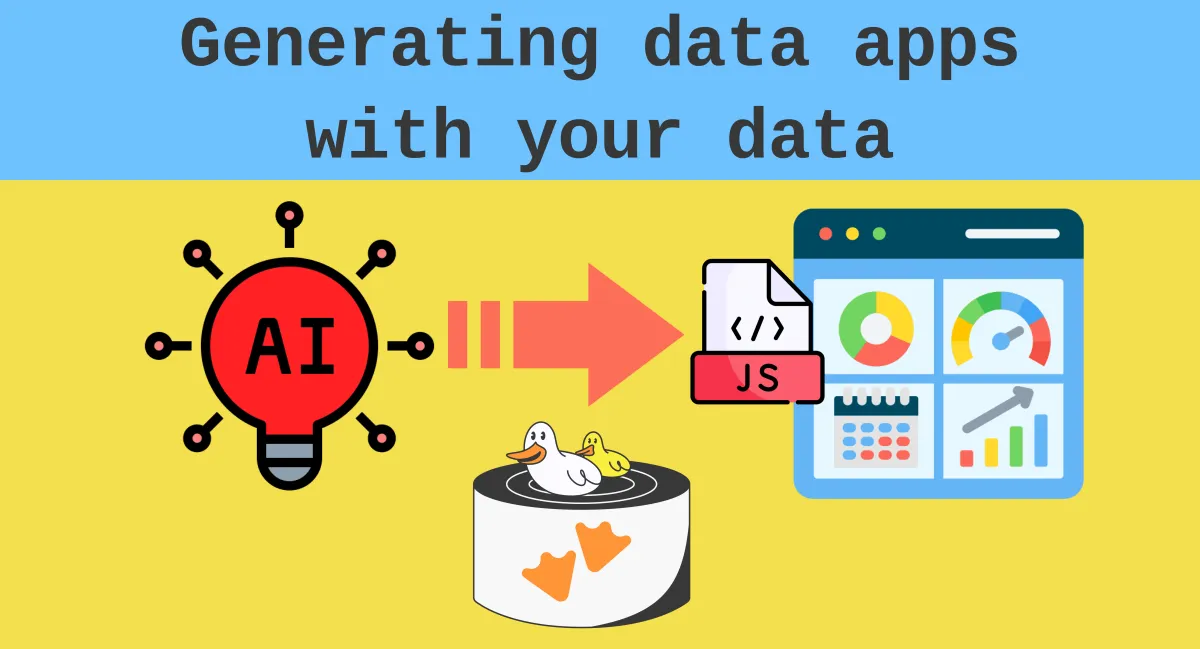 Generating a data app with your MotherDuck data