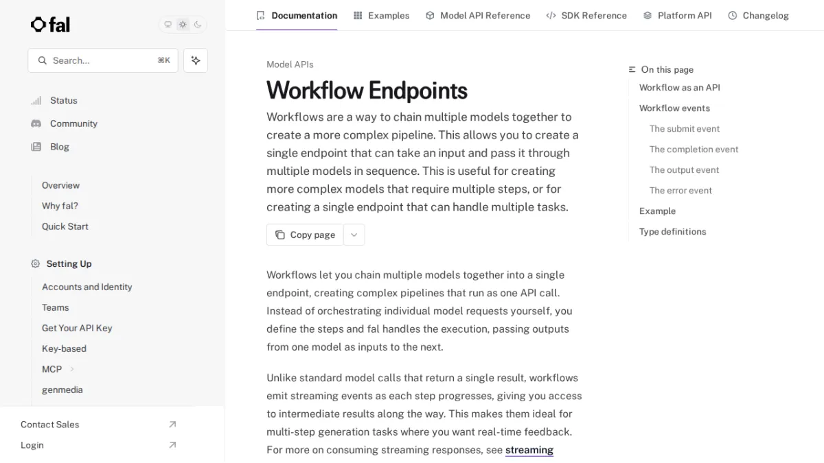 Workflow Endpoints - fal