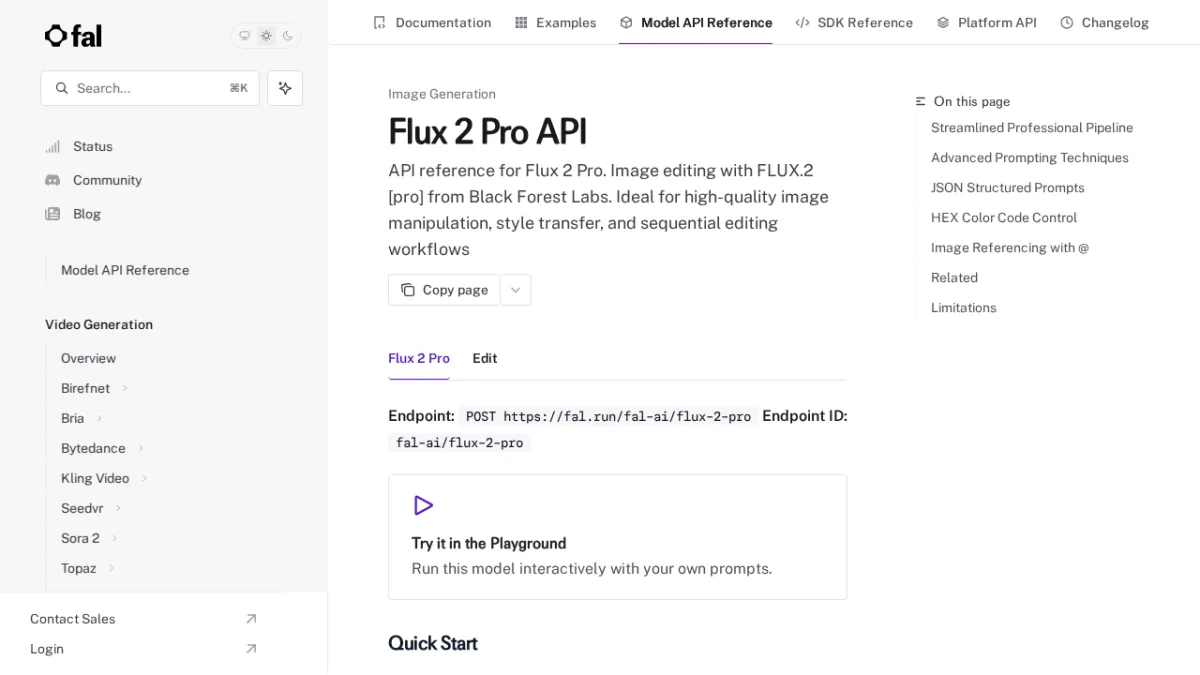 Flux 2 Pro API - fal