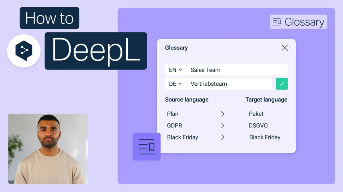Never veer off-brand with DeepL glossaries