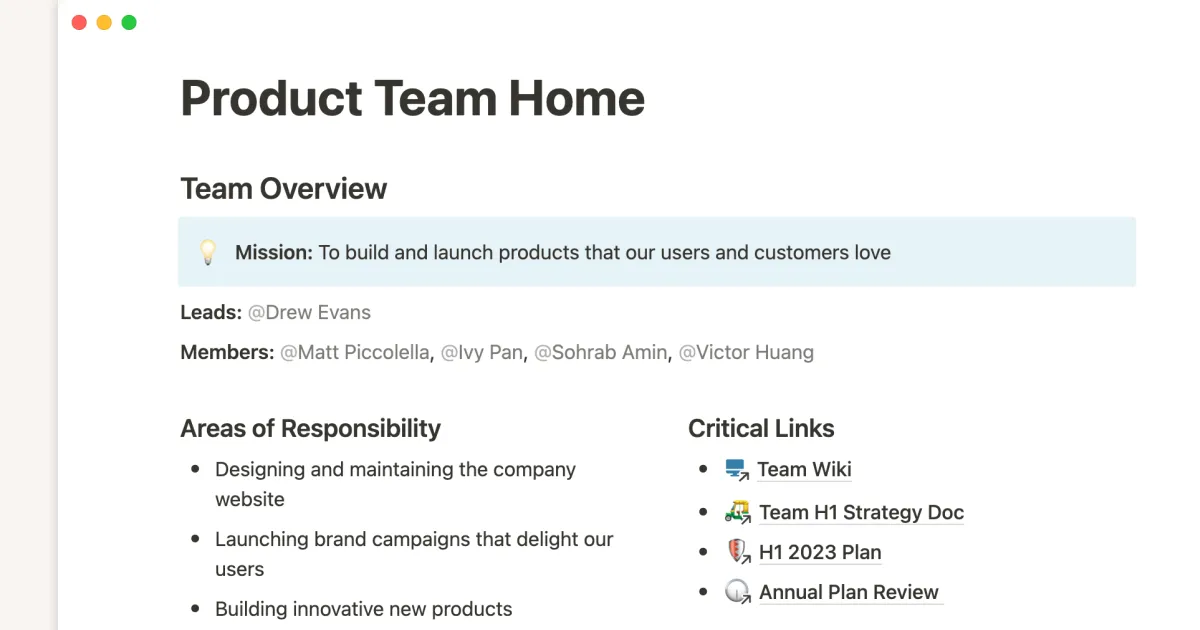 How Notion’s product team brings context and clarity to work (with a template you can use)