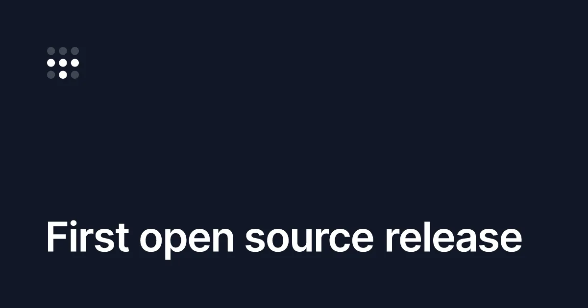 First open source release