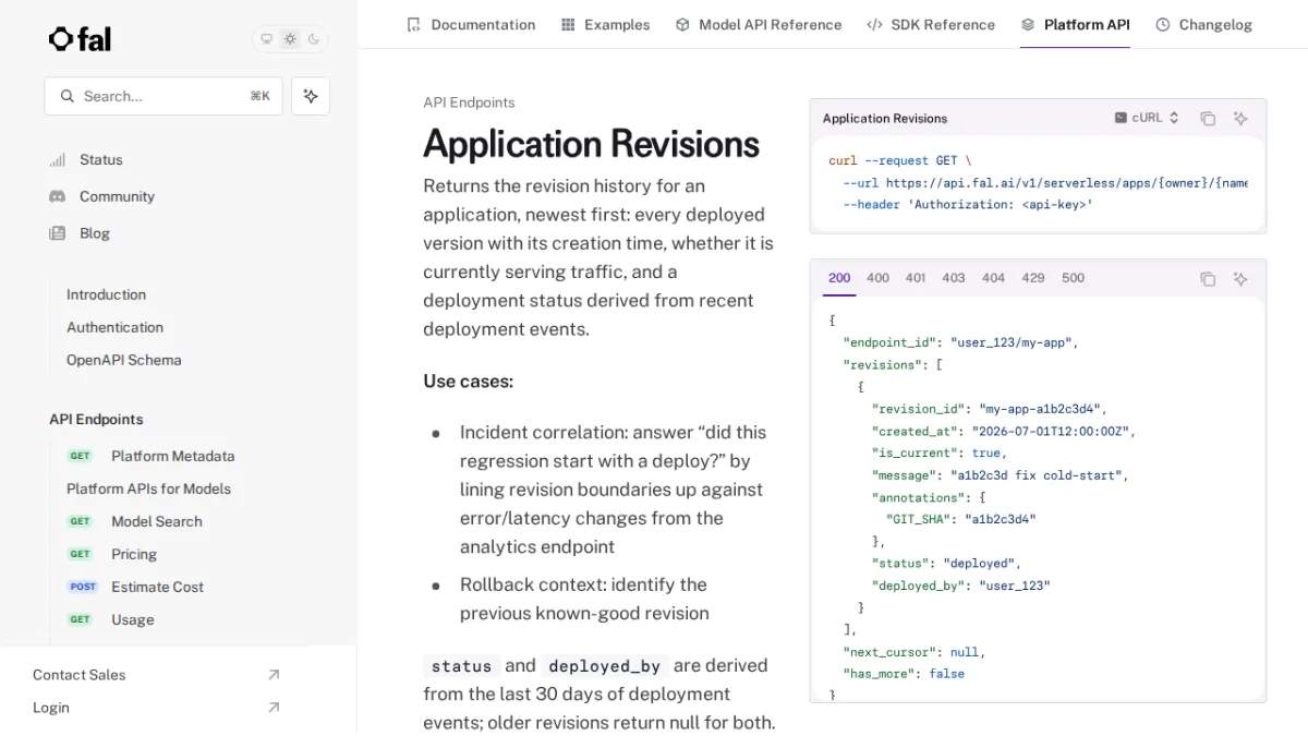 Application Revisions - fal