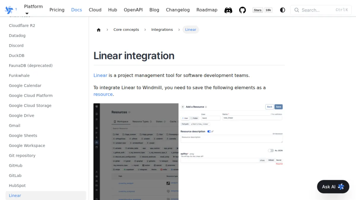 Linear integration