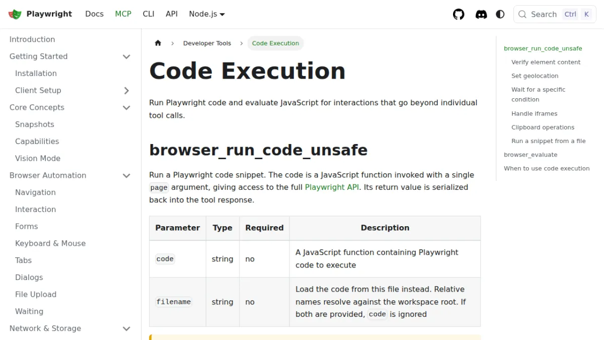 Code Execution