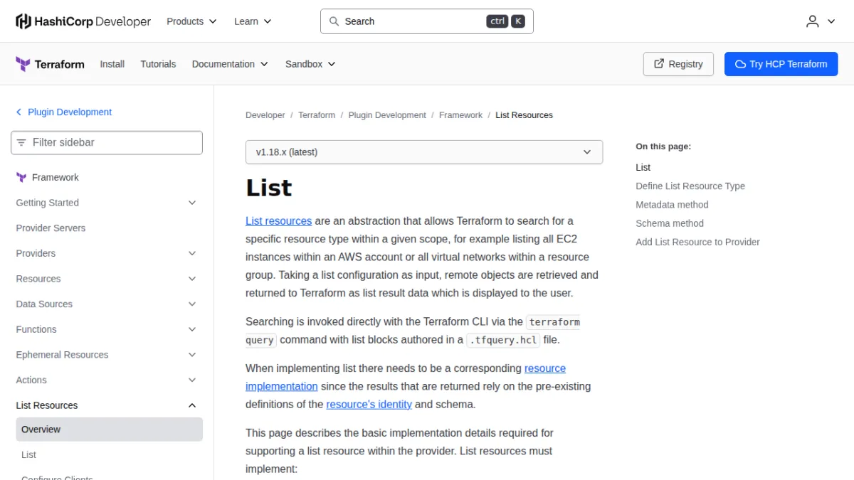 Listing