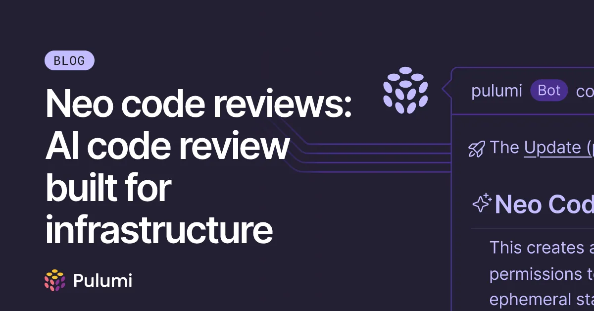 Neo code reviews: AI code review built for infrastructure