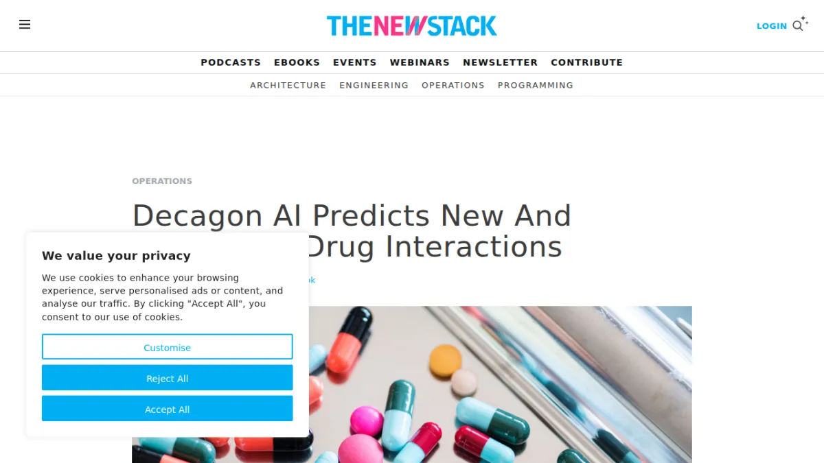 Decagon AI Predicts New And Dangerous Drug Interactions