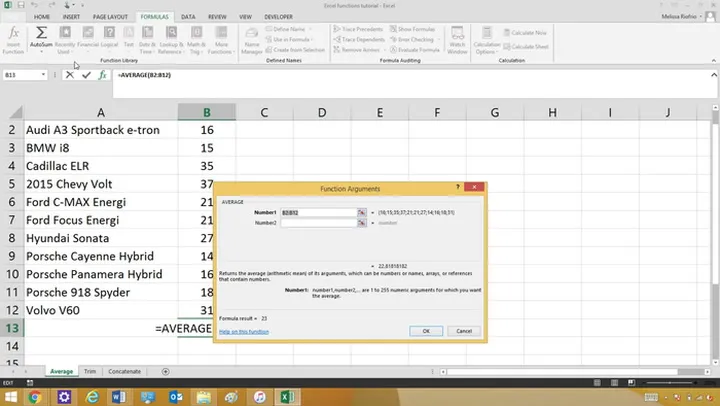 Excel formulas and functions tutorial: How to unleash your number-crunching powers