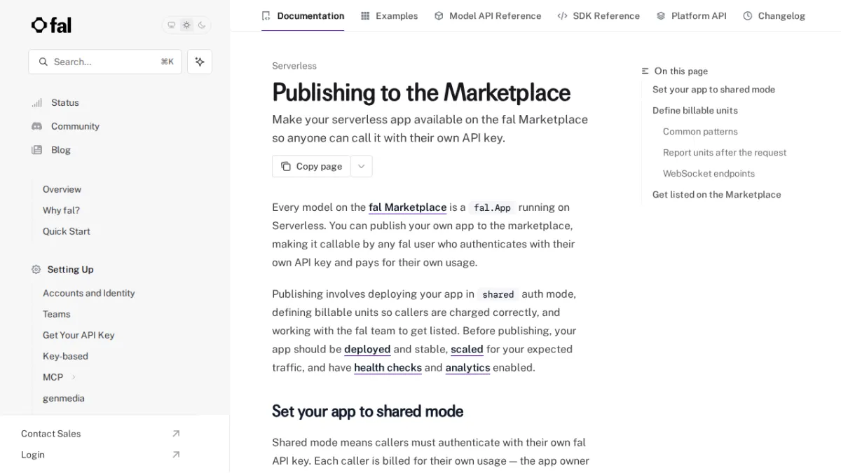 Publishing to the Marketplace - fal