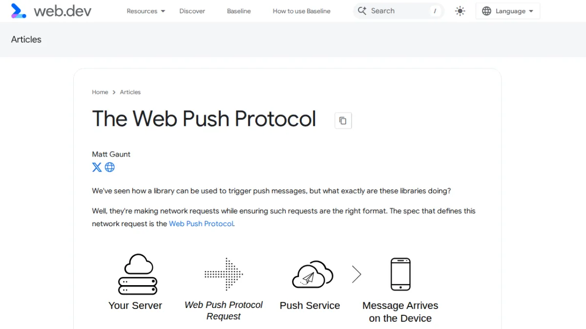The Web Push Protocol