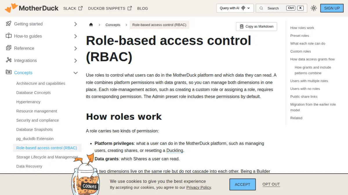 Role-based access control (RBAC)