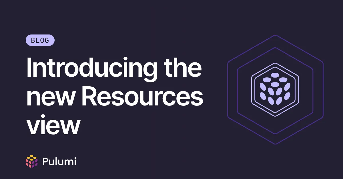 Introducing the new Resources view