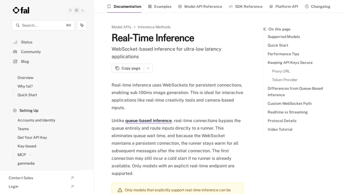 Real-Time Inference - fal