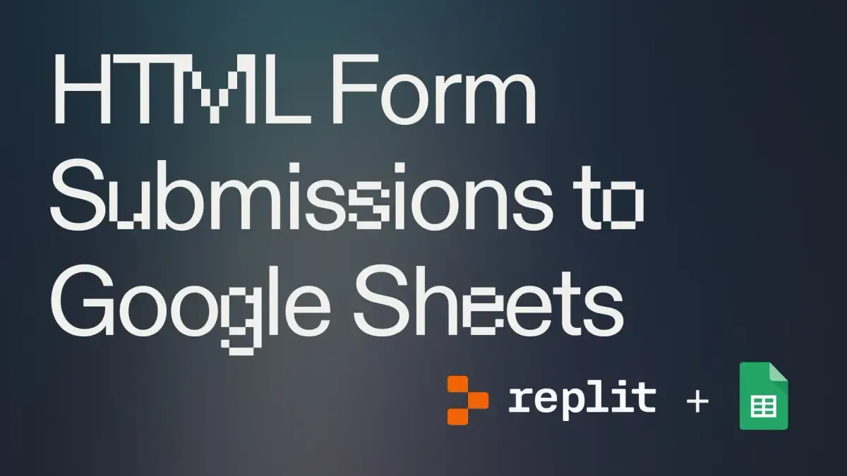 Set up an HTML form that outputs to Google Sheets