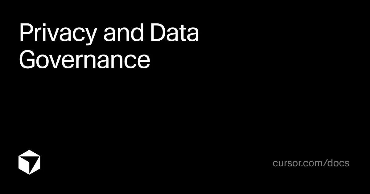 Privacy and Data Governance