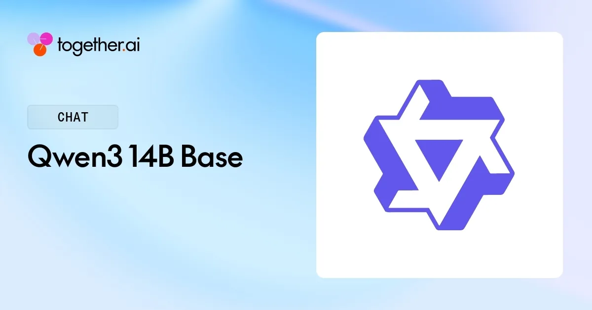 Qwen3 14B Base: Pricing, Benchmarks & Docs Pricing