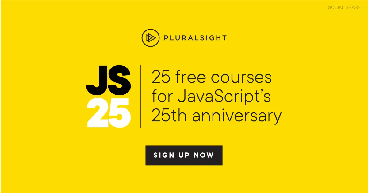 25 Years of JavaScript & 25 Free Courses