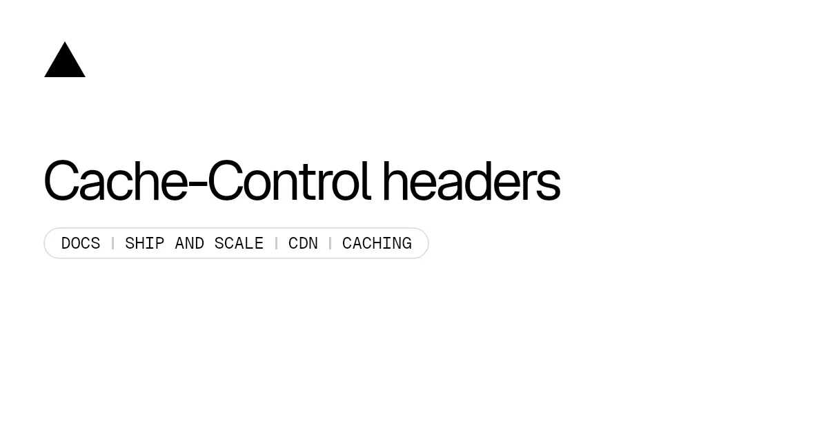 Cache-Control headers