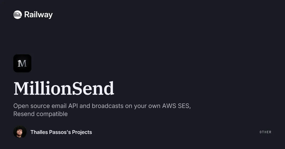Deploy & Host MillionSend