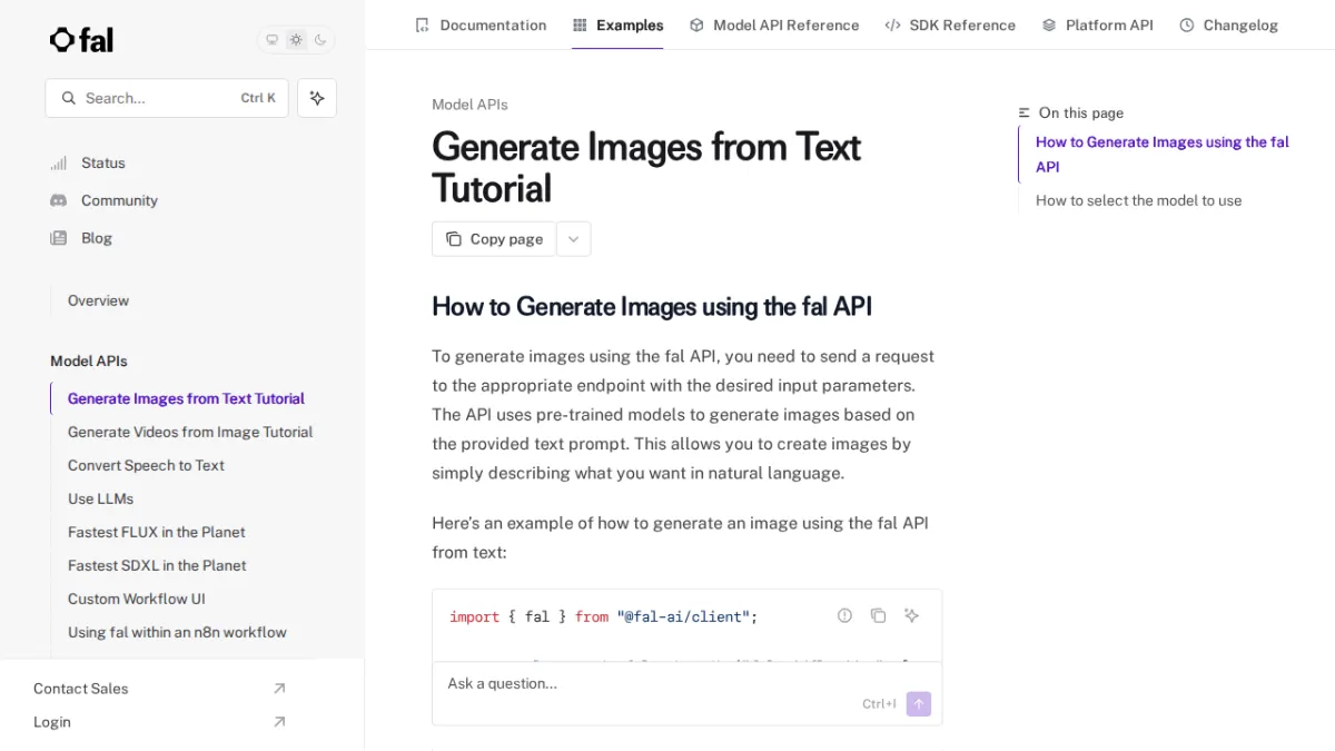 Generate Images from Text Tutorial - fal