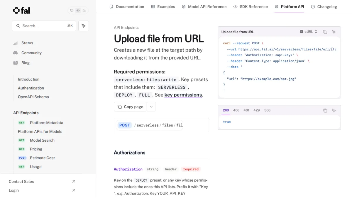 Upload file from URL - fal