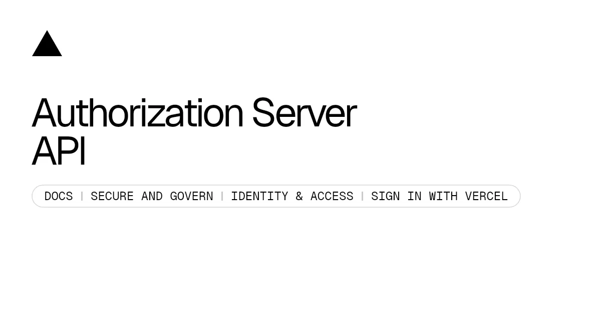 Authorization Server API