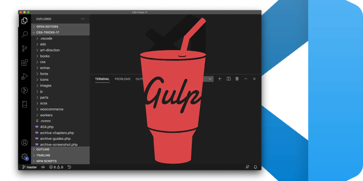 Run Gulp as You Open a VS Code Project