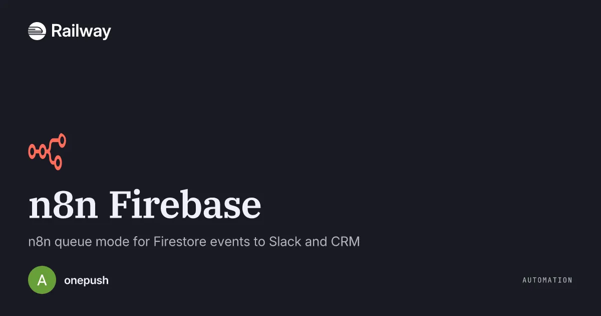 Deploy & Host n8n Firebase