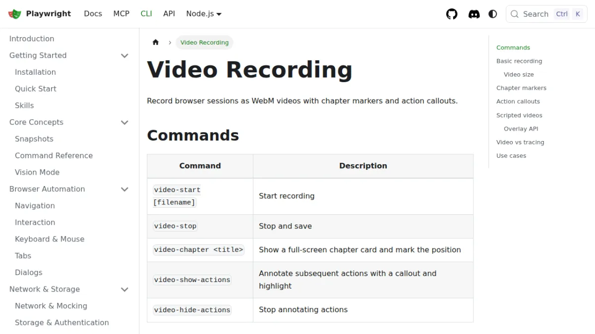 Video Recording