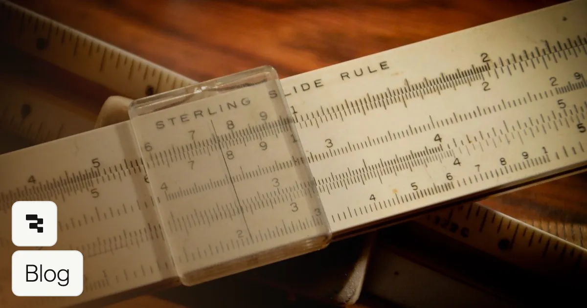 Bicycles for the mind: The Slide Rule
