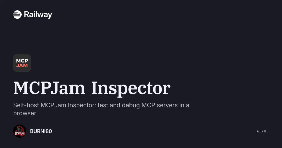 Deploy & Host MCPJam Inspector