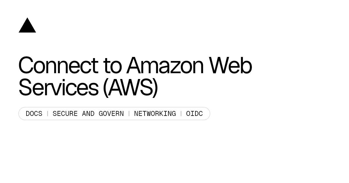 Connect to Amazon Web Services (AWS)