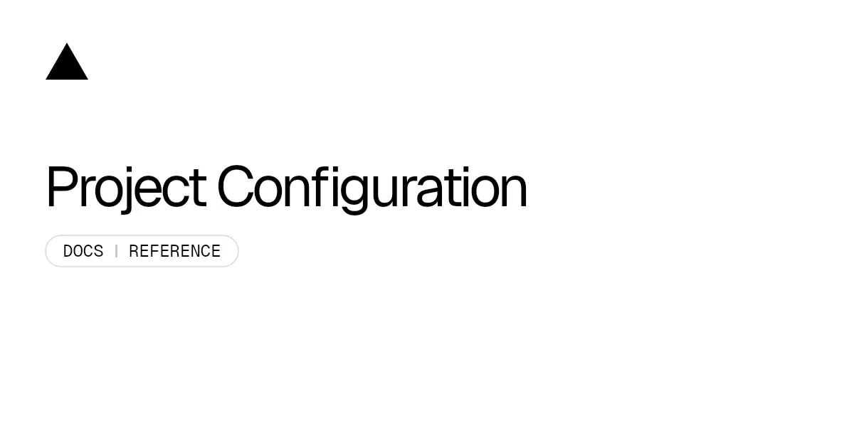 Project Configuration