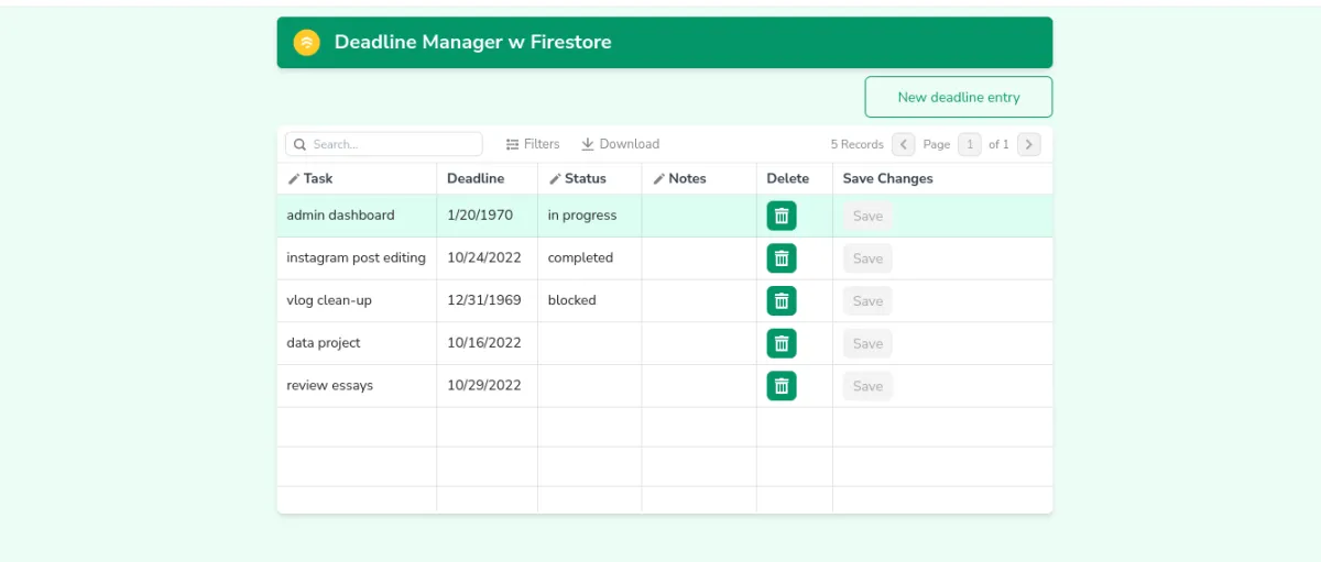 How to Build a Project Management Tool with Firestore and Appsmith