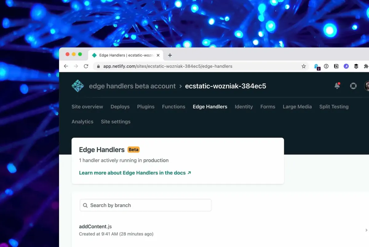 Netlify Edge Handlers