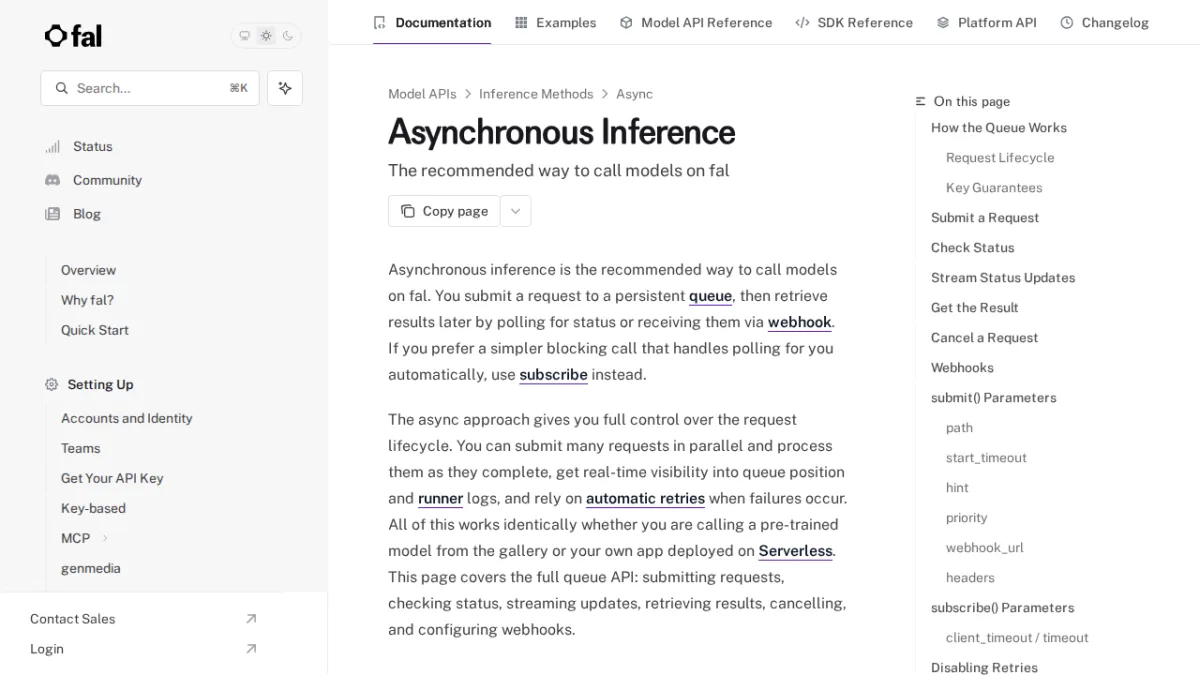 Asynchronous Inference - fal